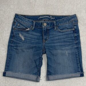 American Eagle Outfitters Women's Classic Blue Jean Shorts